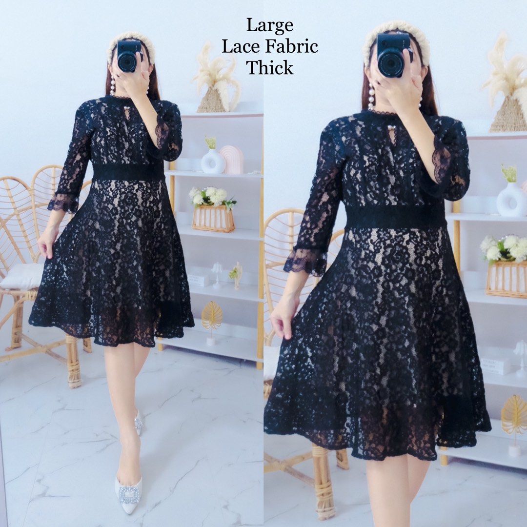 Thick lace dress outlet