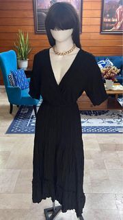 Black V Front Dress (Small-Large)