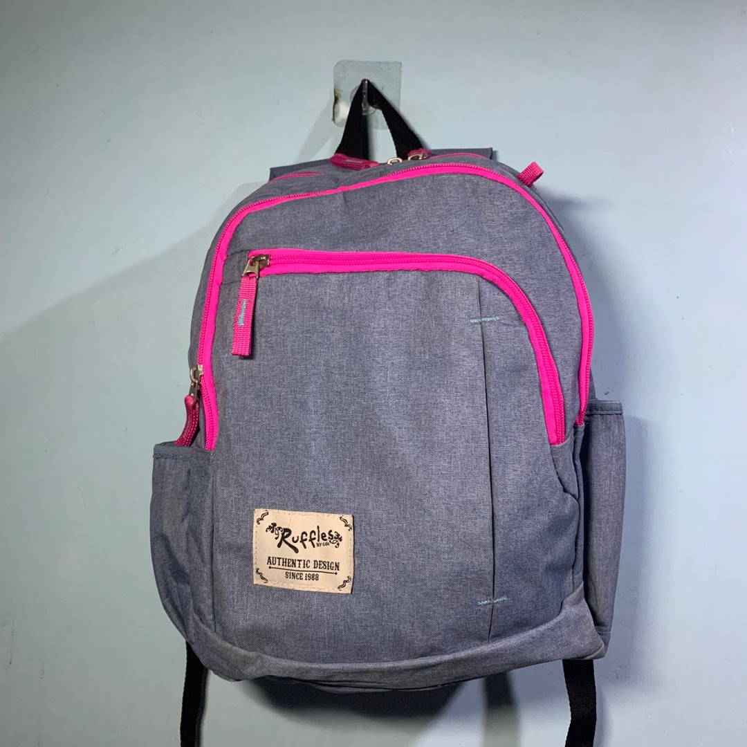 Blue Pink Denim Bag Ruffles Bag for Kids Women s Fashion Bags Wallets Backpacks on Carousell