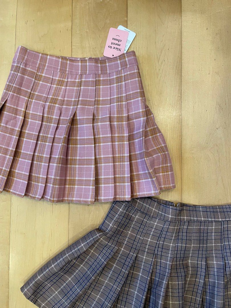 Chuu plaid pleated skirt deals