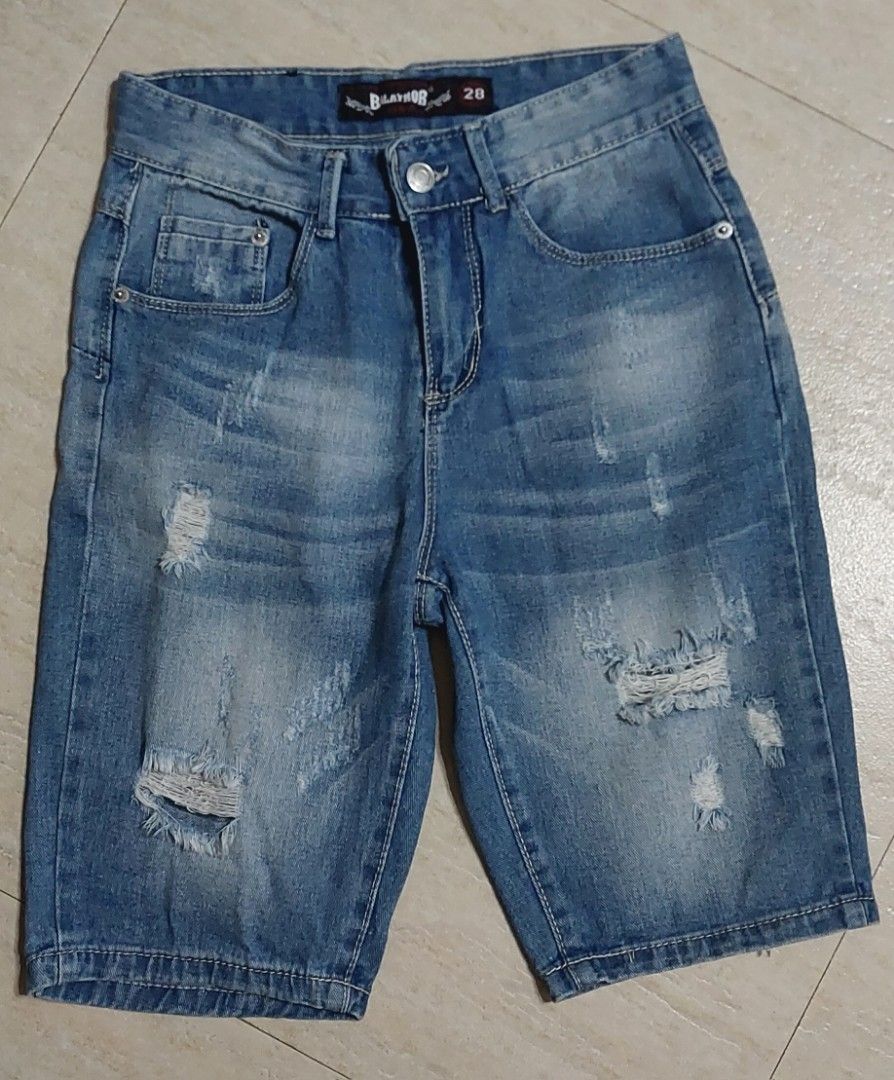 Boys' shorts and pants (Category: Jeans) located in Manila. Submitted by mpirerules (Listing ID 1304175679, Image 3). Description: Decluttering! 2 Maong shorts and 1 pair of pants RFS: Unused just stored; outgrown For boys aged 9-12yo Size: 28 Take all for Php700 Not selling per piece MOP: COD/ BDO/BPI bank deposit or funds transfer; Gcash/Maya No returns.