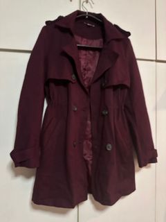 Burberry maroon coat