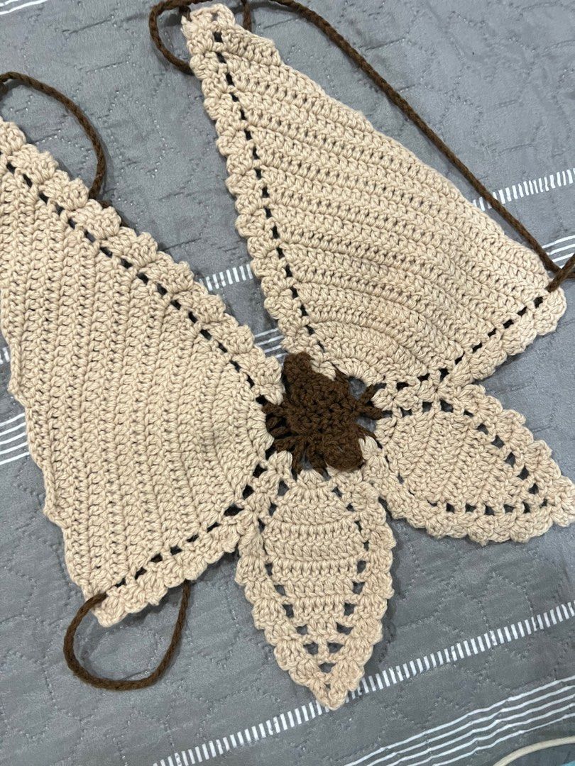 Butterfly Crochet Top (Category: Others Tops) located in Malabon City. Submitted by bella.0713 (Listing ID 1304093579, Image 1). Description: last price posted.