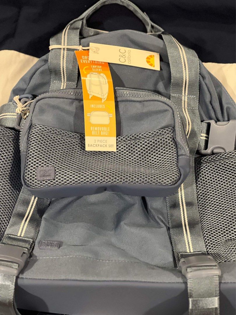C C California Backpack Set Women s Fashion Bags Wallets Backpacks on Carousell