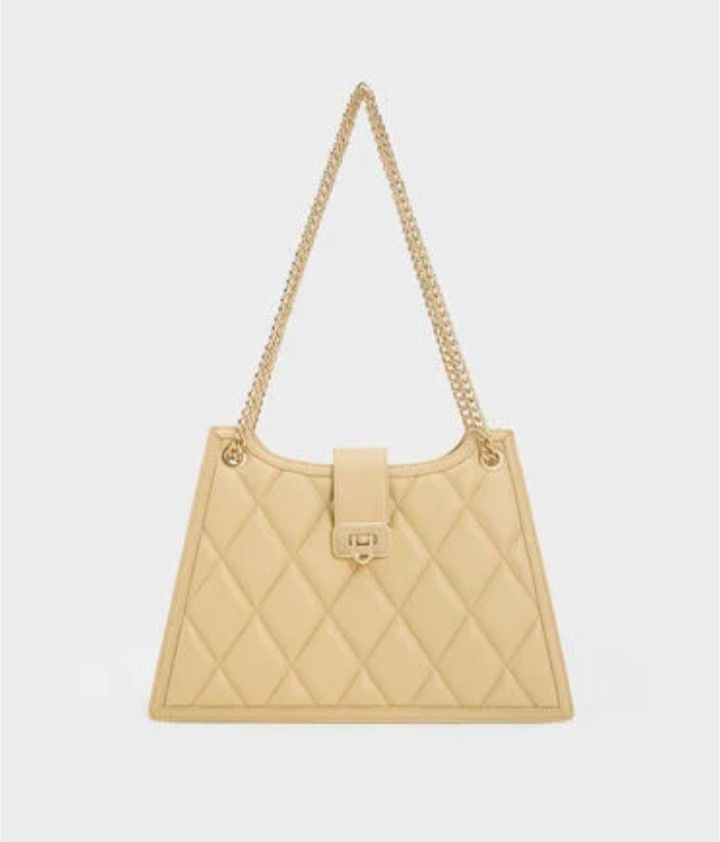 Charles keith trapeze chain cressida bag