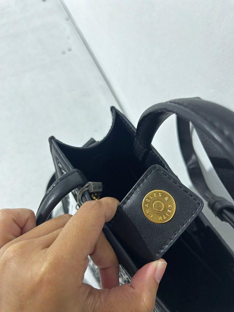 Charles and Keith Tweed Sling Bag (Category: Cross-body Bags) located in Bayombong. Submitted by libayyyyy (Listing ID 1304218887, Image 3). Description: .
