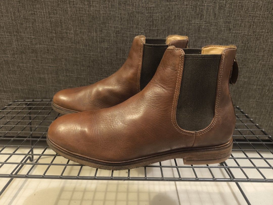Clarks Men s Clarkdale Gobi Chelsea Leather Boots UK8.5 US9.5 EU42.5