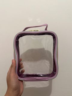 Clear cosmetic pouch
