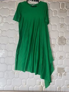 COS Assymetrical Deep Green Dress