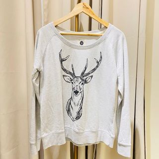 Cotton On Gray Deer Sweater
