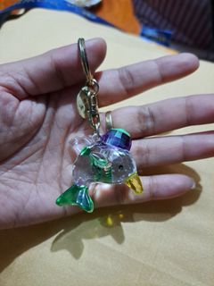 Crystals or Swarovski Handcrafted DolphinKeychain