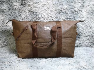 Dark Brown Zipper Travel Bag