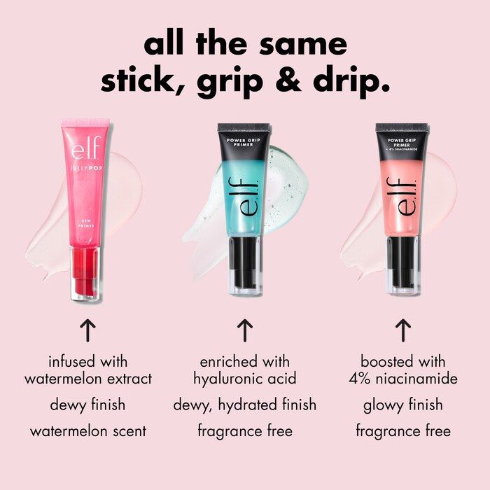 ELF jelly pop dew primer (Category: Makeup) located in Quezon City. Submitted by porhamie (Listing ID 1304280465, Image 2). Description: What it is: A unique sticky gel texture primer that helps keep makeup in place and features a refreshing watermelon scent—back for a limited time! Why you’ll love it: ✔️Unique sticky gel texture primer grips makeup so it stays put ✔️Translucent formula works on all skin tones ✔️Smooths skin’s texture Refreshing 
