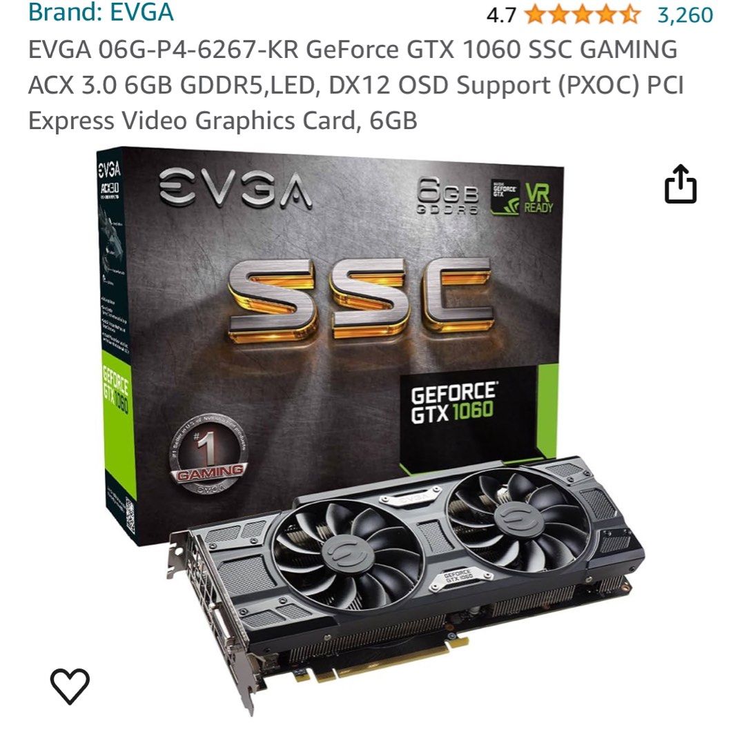 Vga gtx1060 on sale