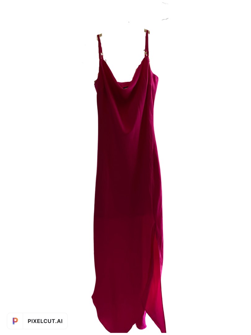 Express Pink Satin Dress, Women's Fashion, Dresses & Sets, Dresses on ...