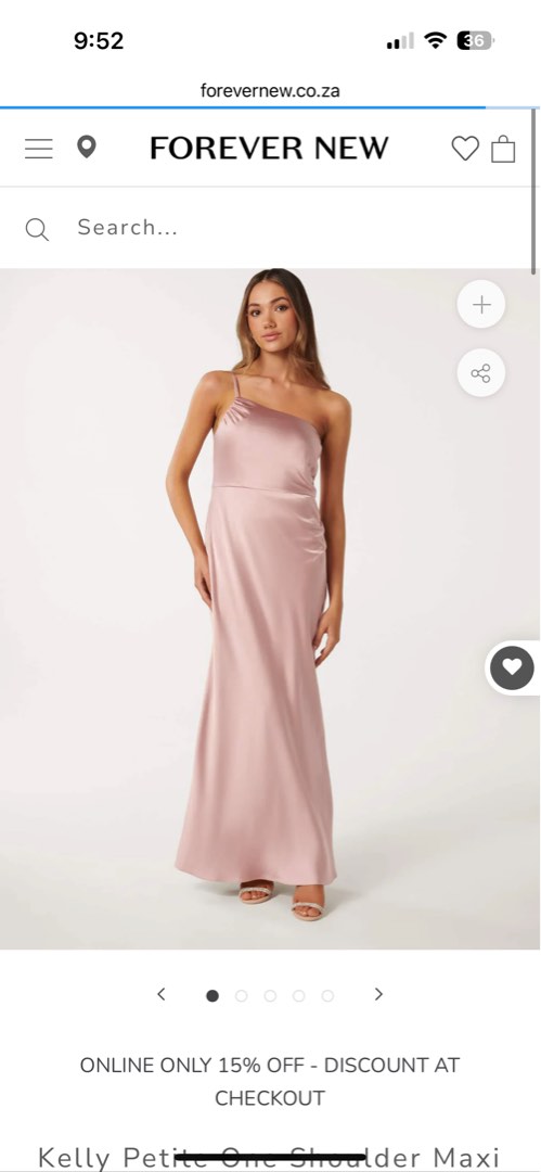 forever new pink satin dress Buy Forever New Pink Marilyn Satin Wrap Midi Dress with Belt (Set of 2)  (XS) Online