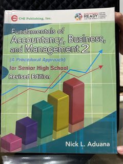 Fundamentals Of Accountancy, Business, and Management 2 Revised Edition by Nick L. Aduana