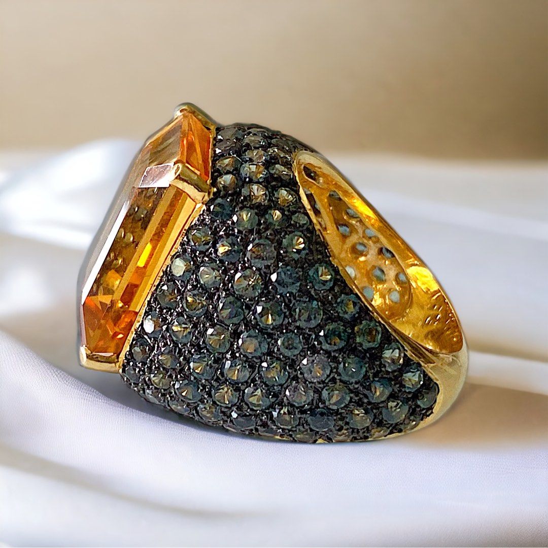 Genuine citrine ring shop