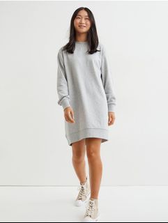 GU by Uniqlo womens sweatshirt dress Medium Gray