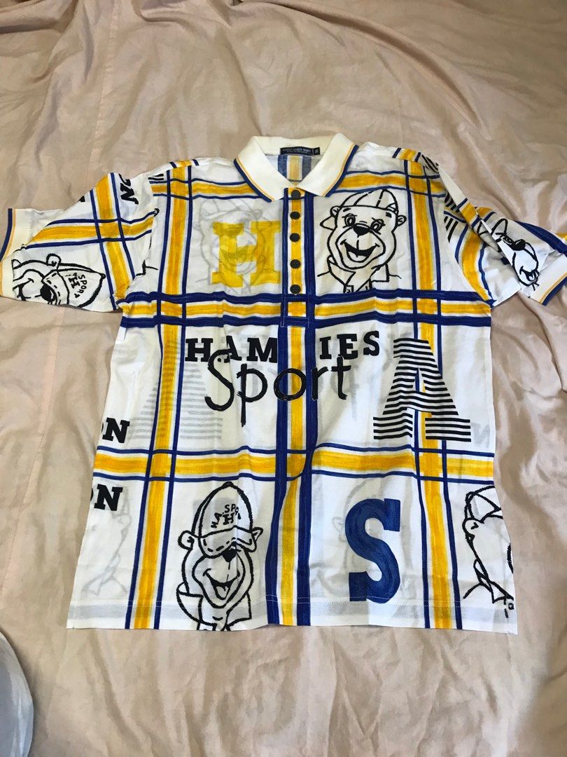HARDY  AMIES SPORTS  polo shirt 尺寸M 黃斑優惠 照片瀏覽 3