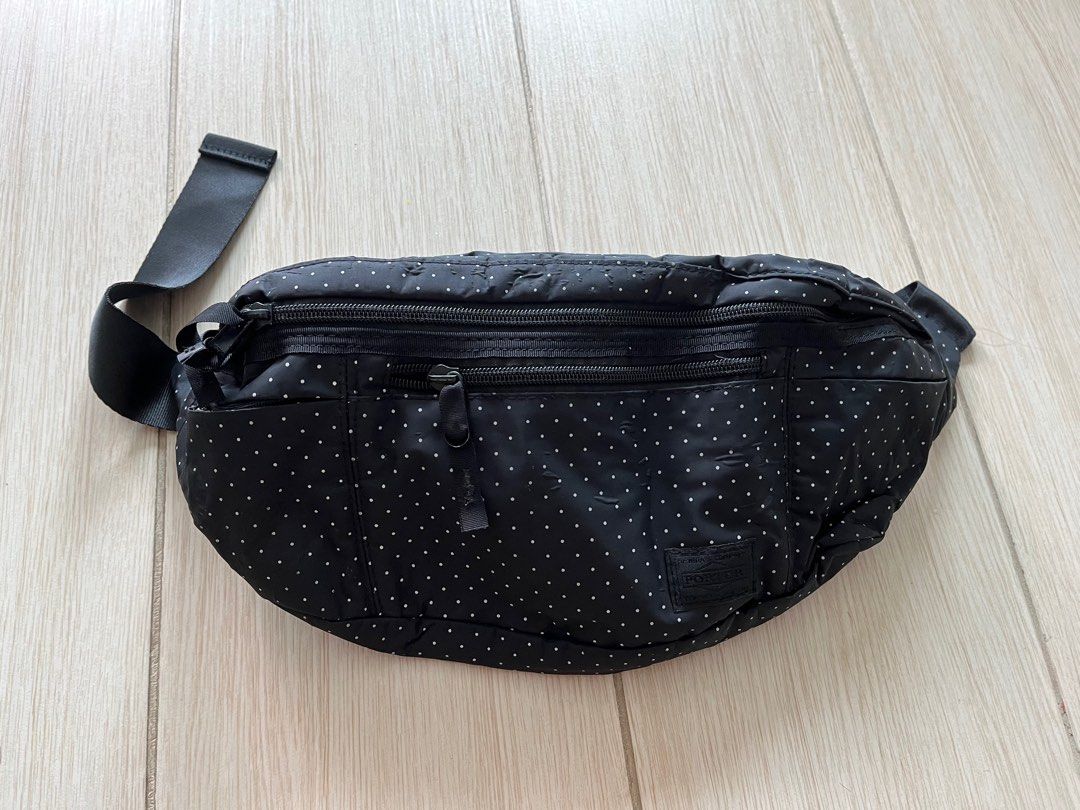 HEAD PORTER BLACK BEAUTY HIP BAG ヘッドポーター ブラック