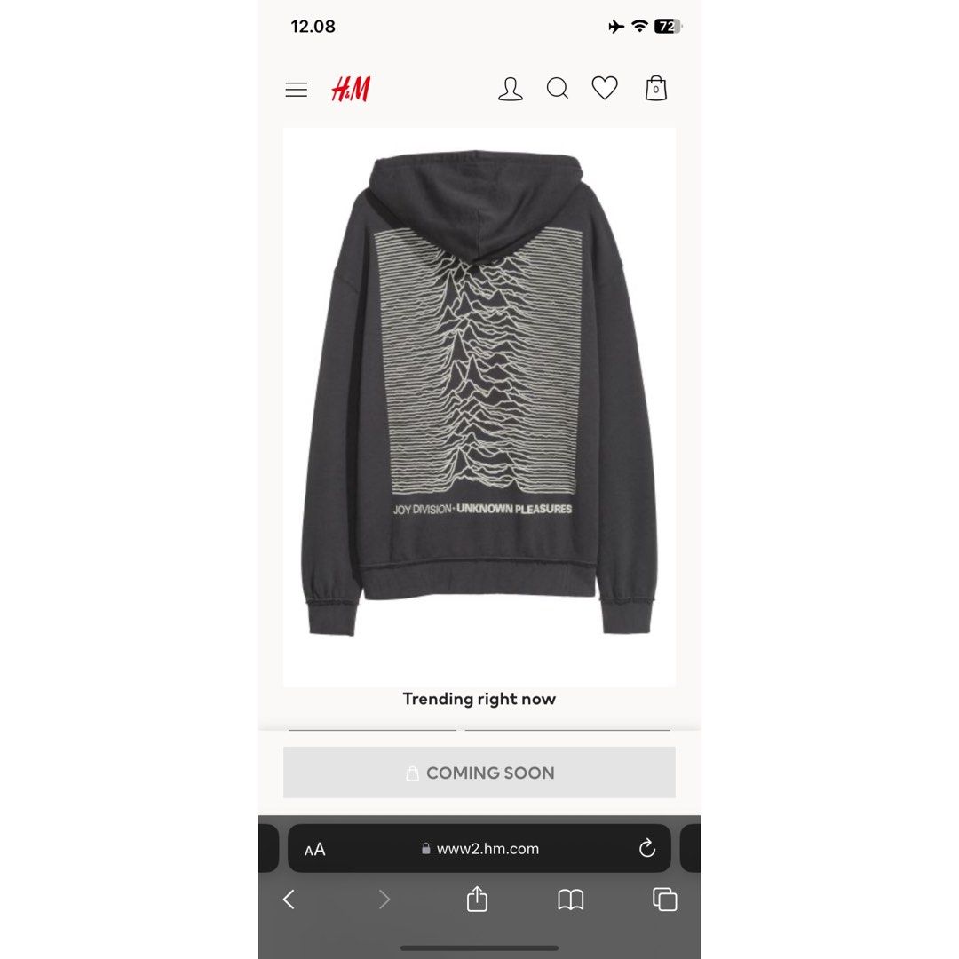 Hoodie H M x Joy Division