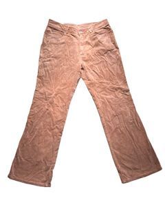 Hopkins Y2K Golden Brown Beige Suede Wide-Leg Trouser Pants