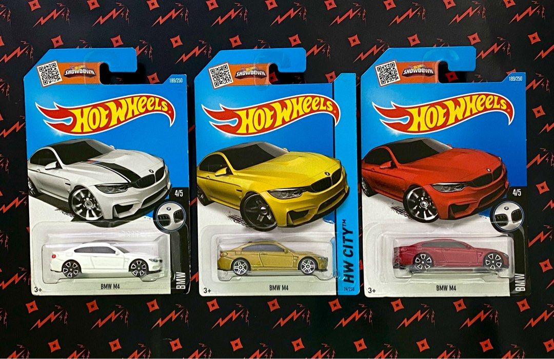Hot Wheels BMW M4 hotwheels blue white gold red Hobbies Toys Toys Games on Carousell