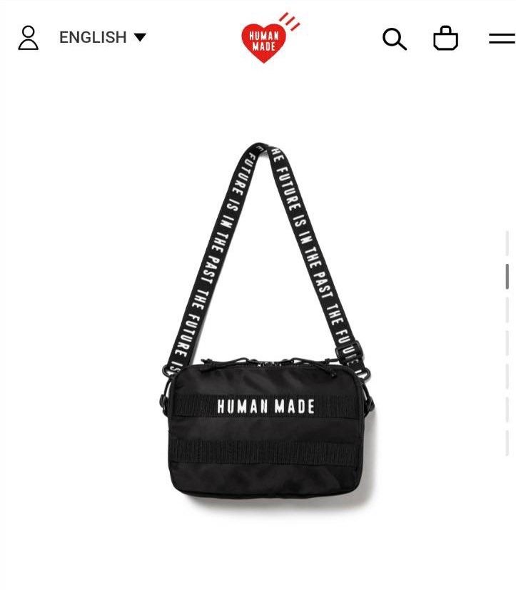 HUMAN MADE MILITARY POUCH SMALL BLACK 袋, 名牌, 手袋及銀包- Carousell 