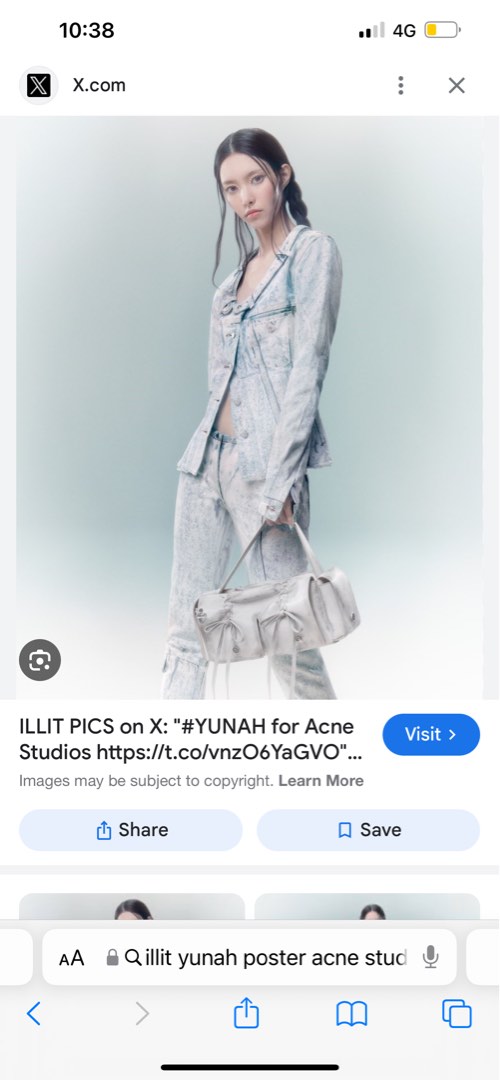 Illit×acne studios ポスター（新鋭K-POPガールズグループ
