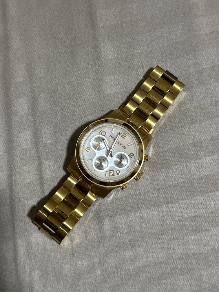 Michael Kors Gold Watch with Pearl Face