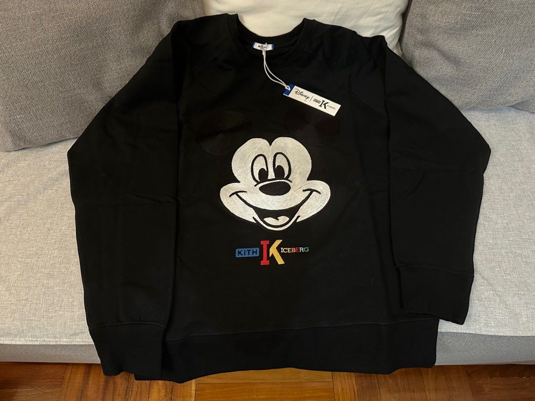 Kith x iceberg crew neck size L Mickey Disney Carousell