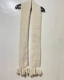 Knitted Cream Scarve Shawl