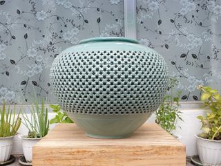 Large Korean Celadon Jar Vase