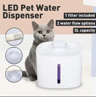LED PET WATER DISPENSER WATER FOUNTAIN AUTOMATIC WATER FOUNTAIN FOR CAT & DOG