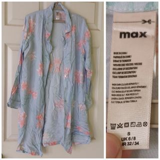 Light blue  MAX floral dress cover up night lingerie imported brand
