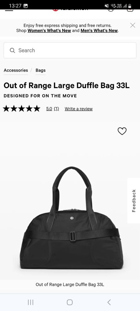 Out of verylow range duffel 33l