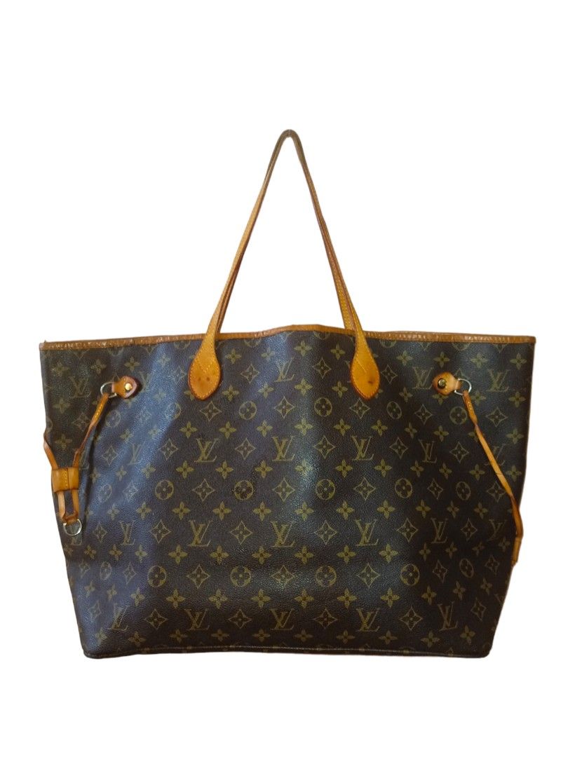 LV Neverfull Monogram Tote Bag Large, Barang Mewah, Tas Dompet - Main Image