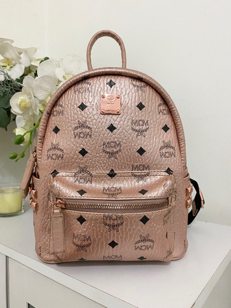MCM Backpack Mini Rose Gold