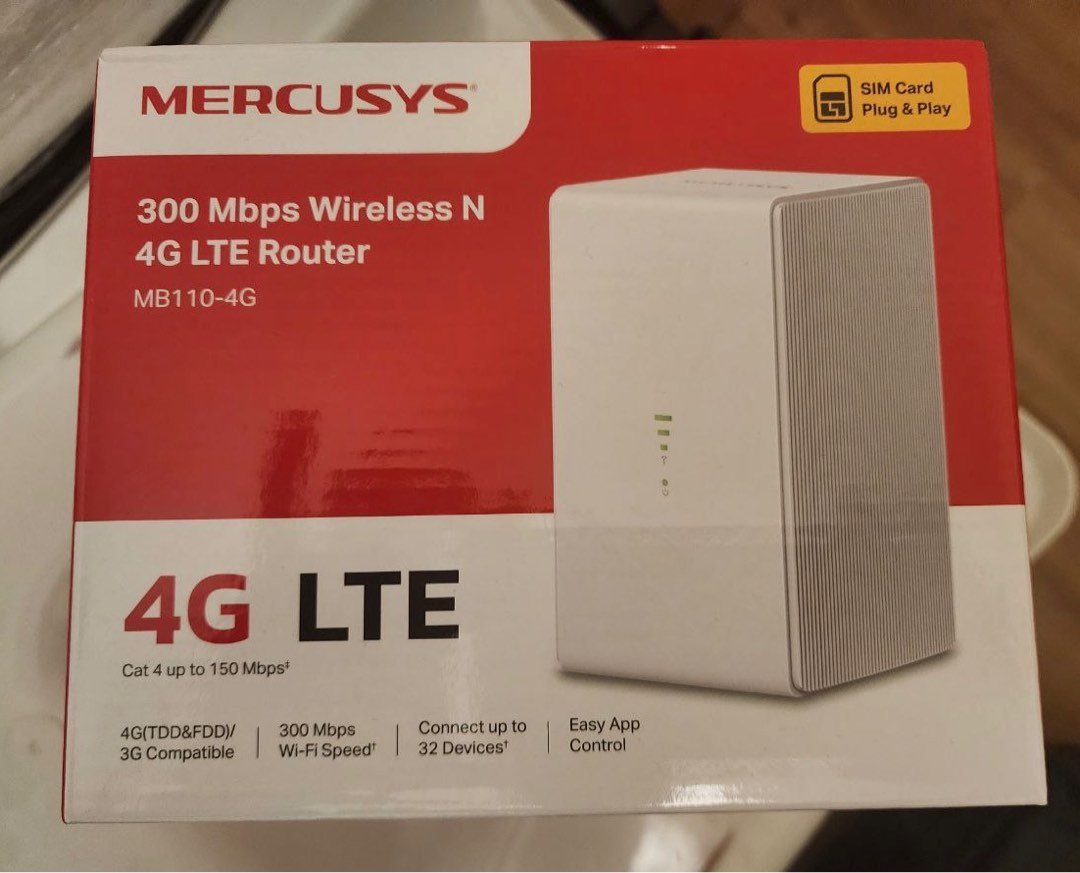 Mercusys Wireless N 4G LTE Router, Computers & Tech, Parts ...