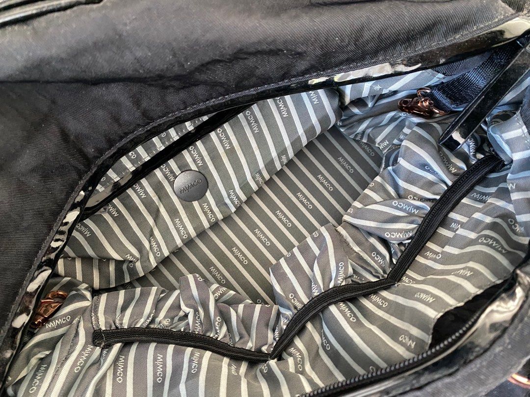 Mimco Black Rosegold Turnlock Lucid Baby Bag Weekender Duffle Nappy Travel Babies Kids Others on Carousell