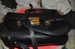 MIU MIU leather black shoulder bag