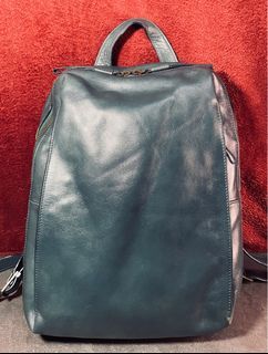 Motherhouse Kazematou Medium Size Calfskin Backpack in Greenish Blue
