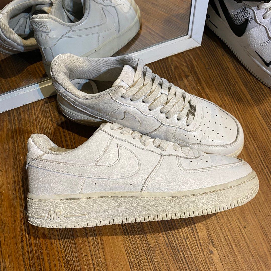 All White Air Force Triple White Harga Nike Shoe Nike Af1 Triple