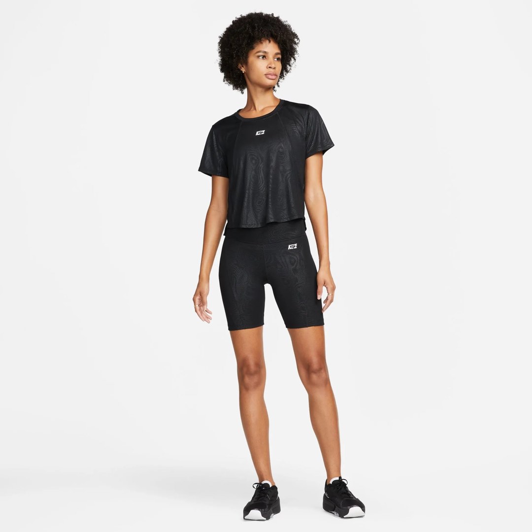 Nike One Icon Clash High Waisted Bike Shorts DQ6712 010 Women s Fashion Activewear on Carousell
