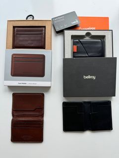 Nomad and Bellroy Leather Wallets