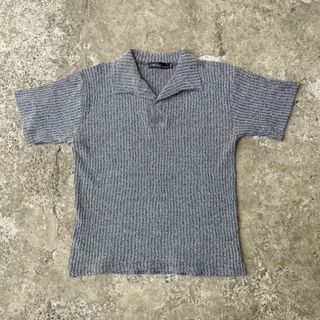 Open Collar Wool Shirt