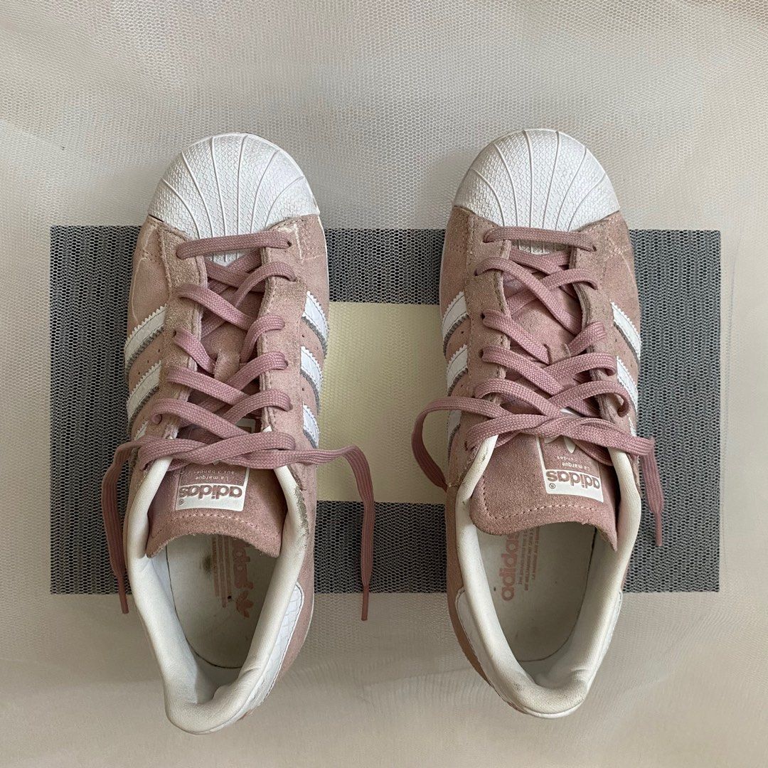 Adidas superstar rosa wildleder top