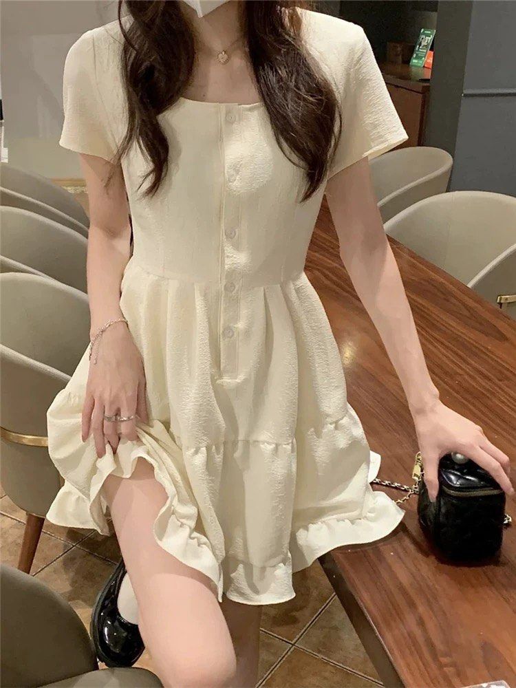 pale yellow flowy layered sundress Women s Fashion Dresses Sets Dresses on Carousell