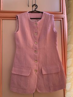 Pink Tweed Dress